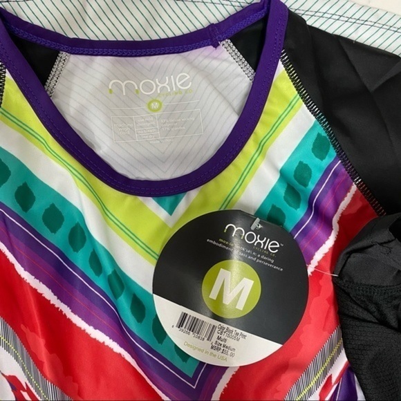 Moxie Cycling Co Multi Color Block Tee Shirt - Picture 4 of 11